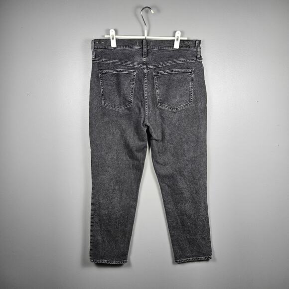 Madewell Perfect Vintage Jean Women’s 32 High Rise Tapered Washed Black Denim - Picture 3 of 15